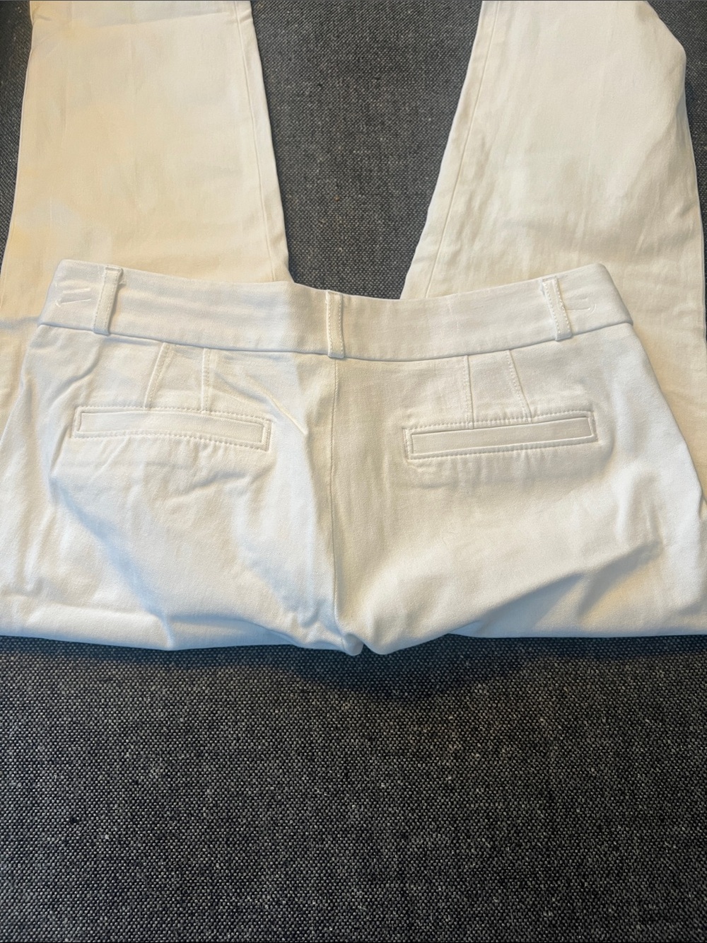 Banana Republic- Sloan Classic White Cropped Pants - Picture 5 of 7